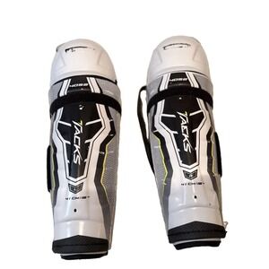 CCM Tacks 4052 Ice Hockey Shin Guards 16" Senior SR Protective Gear Great Cond